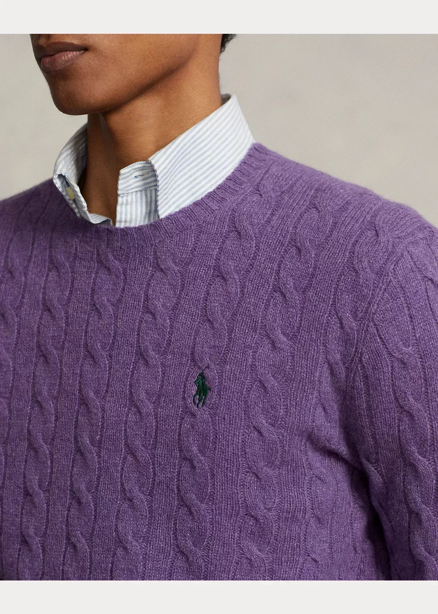 Polo Ralph Lauren Cable-Knit Wool-Cashmere Sweater