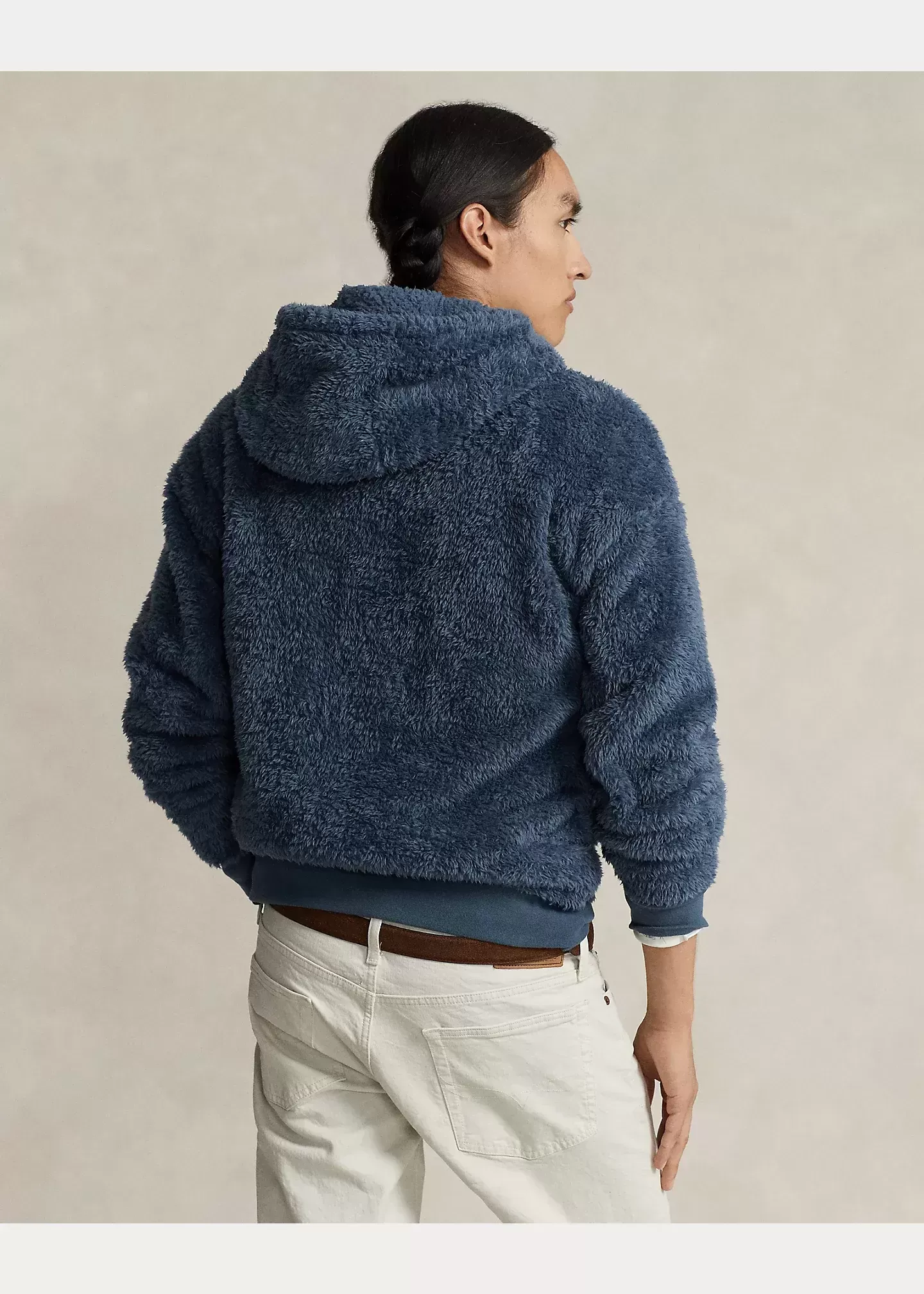 Polo Ralph Lauren Embroidered-Logo Pile Fleece Hoodie