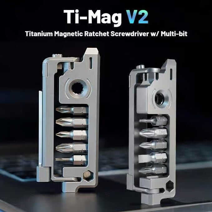 Ti-Mag V2 Titanium Magnetic Ratchet Screwdriver
