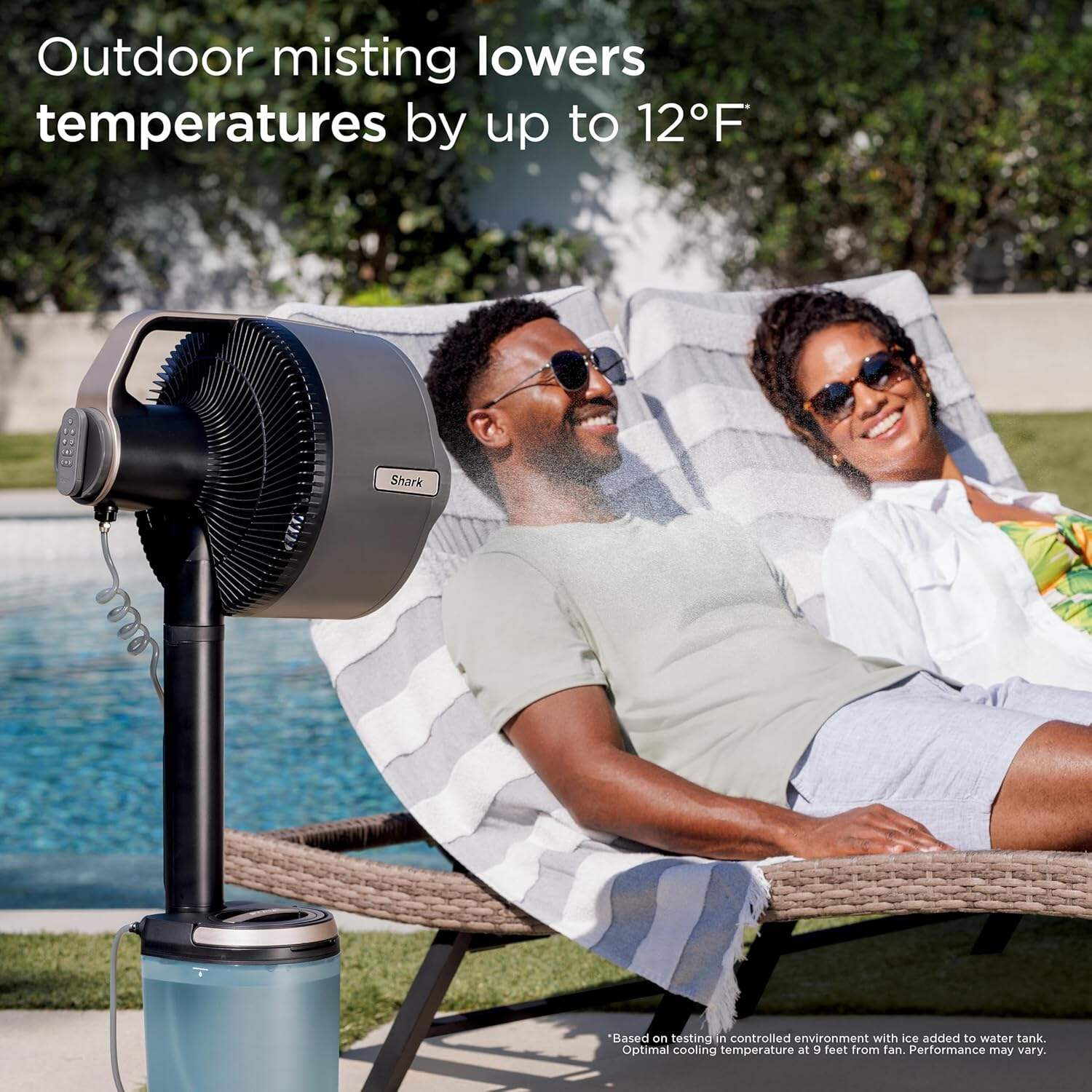 Shark FlexBreeze Pro Mist Fan — Indoor & Outdoor, Integrated Misting
