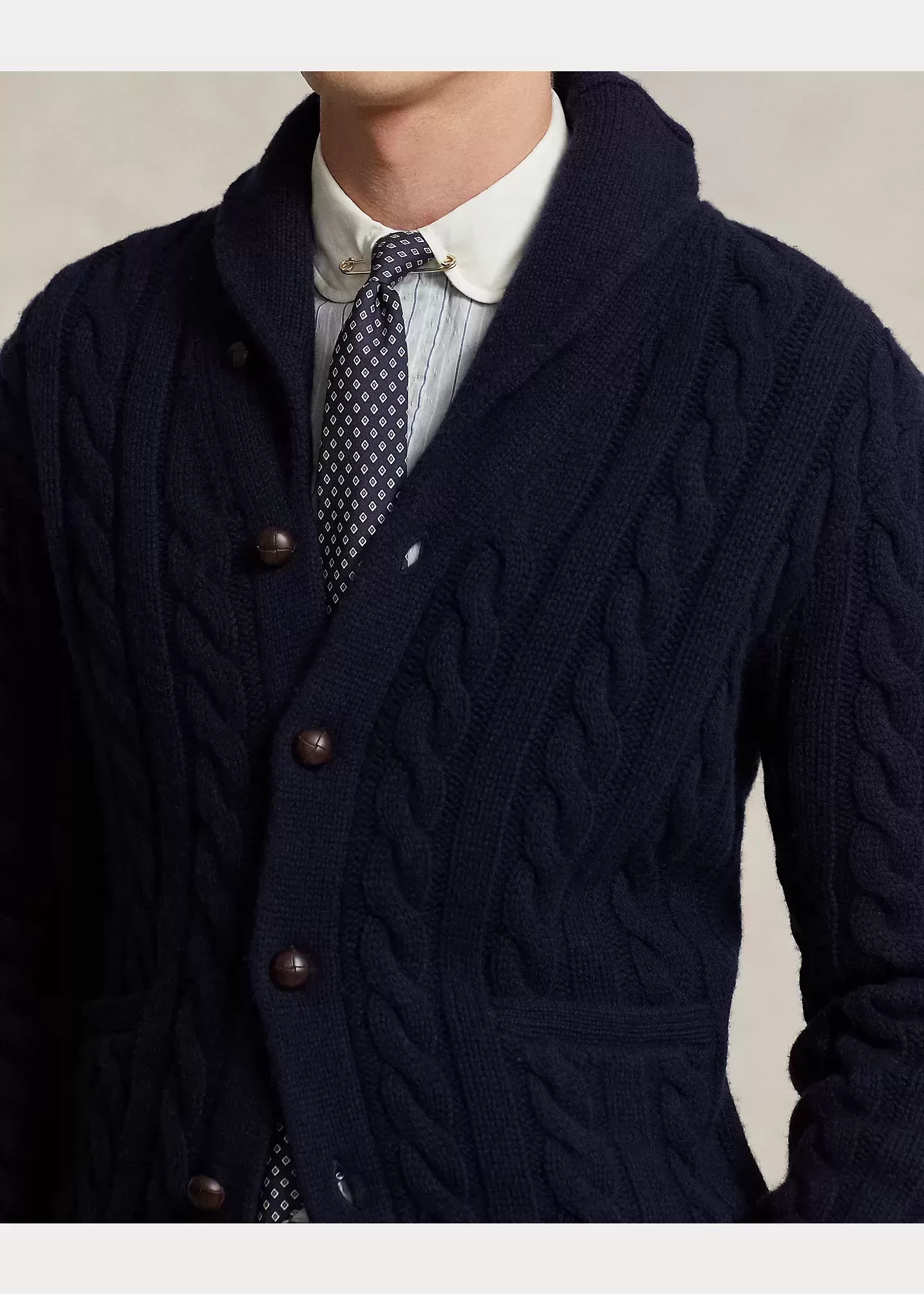 Polo Ralph Lauren Cable-Knit Wool-Cashmere Cardigan