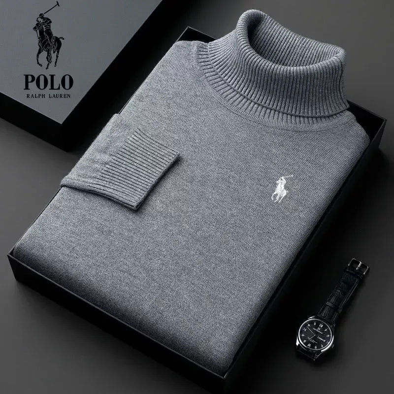 Ralph Lauren Men's Turtleneck Thick Loose Casual Knit Sweater��9 Pack Only $49.98��