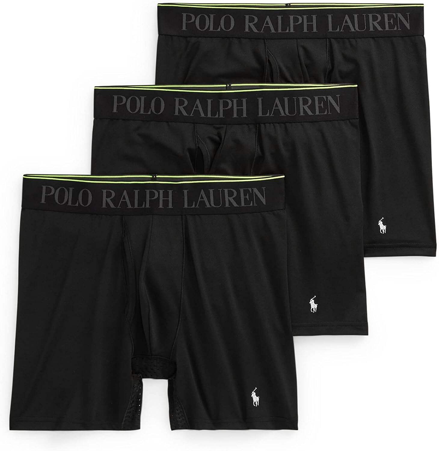 Polo Ralph Lauren Men's 4D Flex Max Flex Boxer Brief with Rib Side Panel