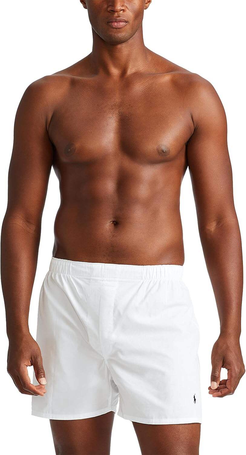 Polo Ralph Lauren Men's Classic Fit Woven Cotton Boxers (3 Pack)