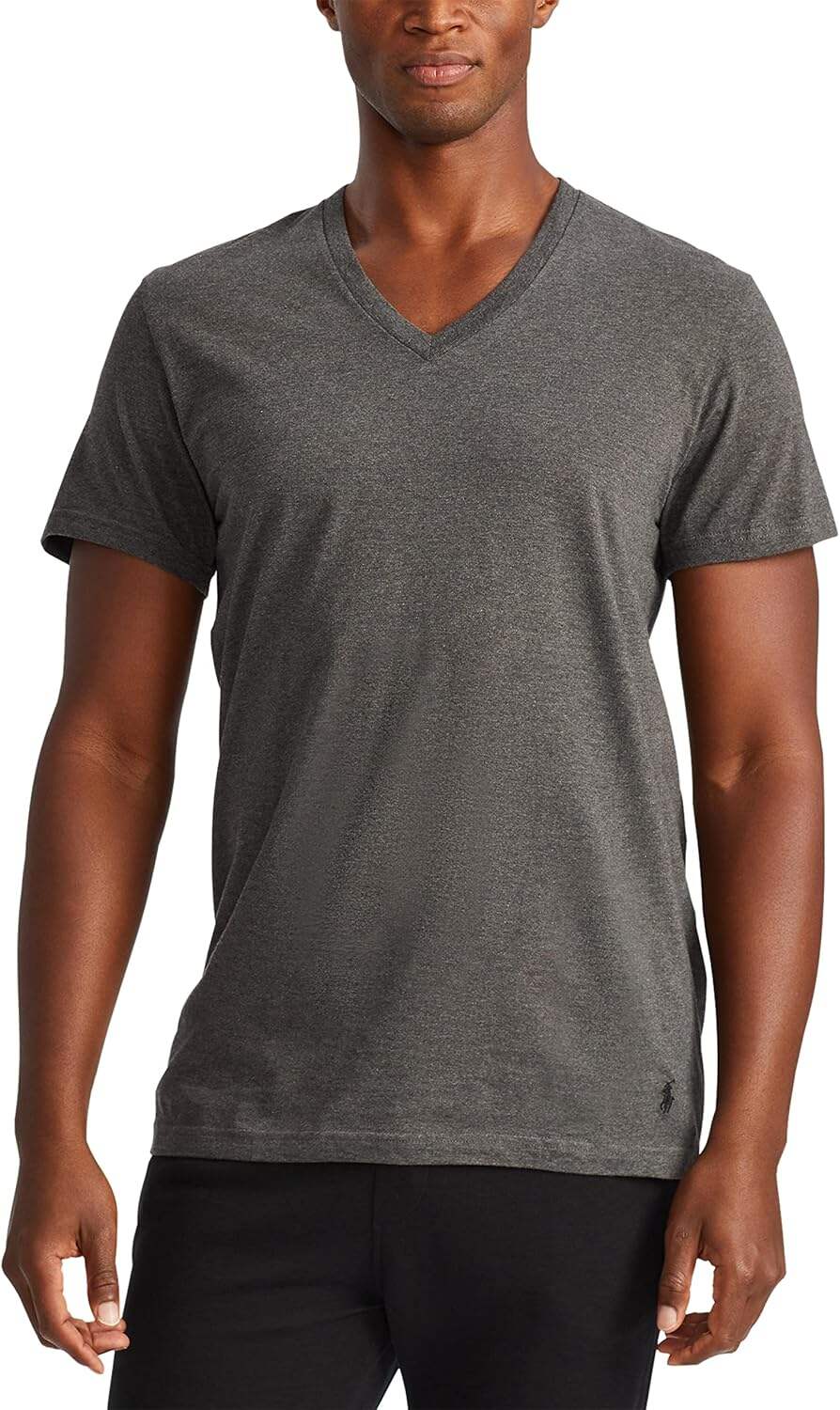 POLO Men's Classic Fit Cotton V neck Undershirt 3 Pack