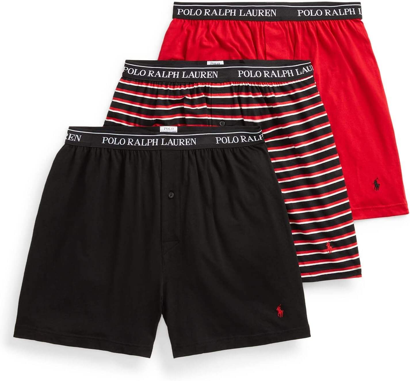 Polo Ralph Lauren Men's Classic Fit Knit Boxers 3 Pack