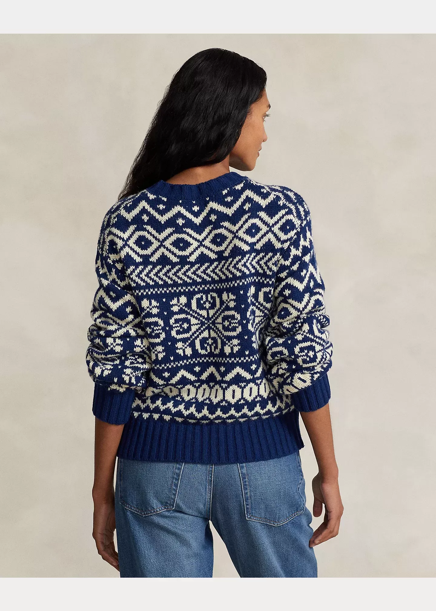 Polo Ralph Lauren Snowflake-Motif Wool-Blend Sweater