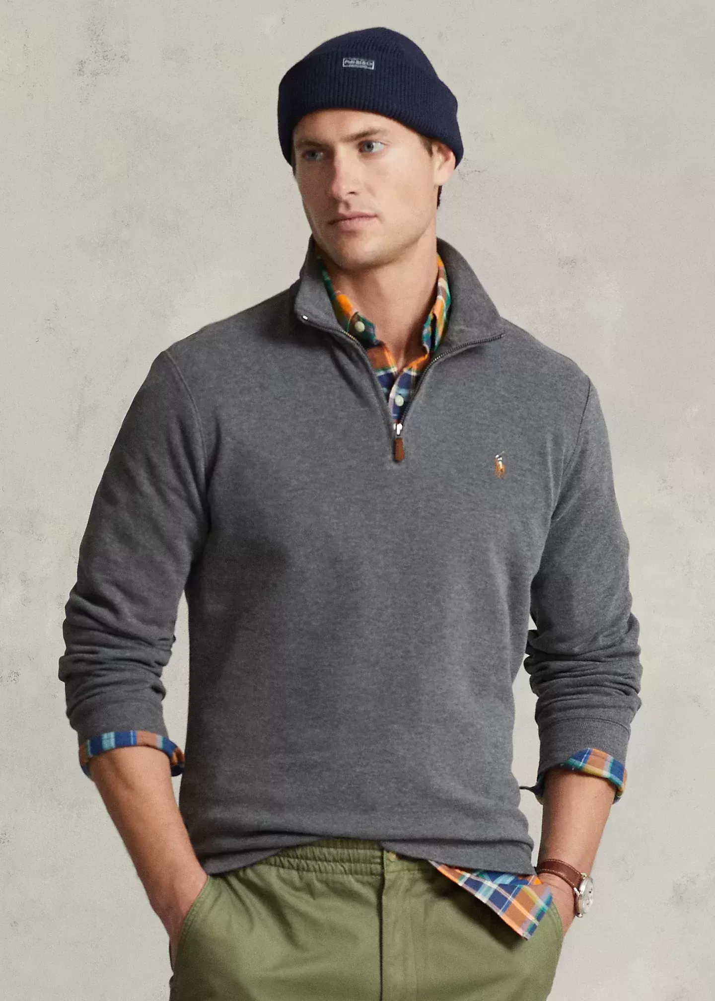 Polo Ralph Lauren Estate-Rib Quarter-Zip Pullover