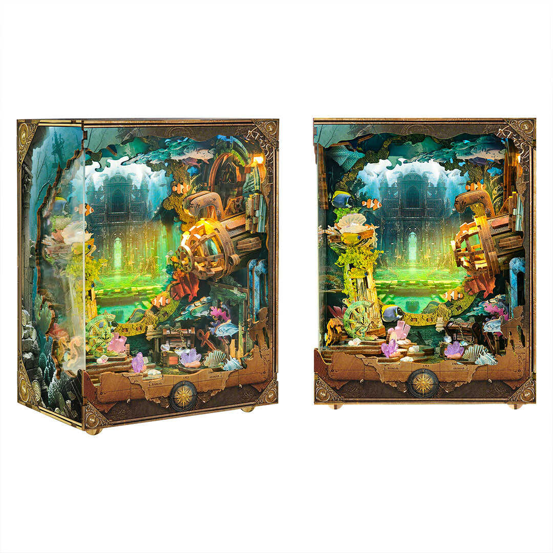 Discover Atlantis DIY Book Nook Shelf Insert