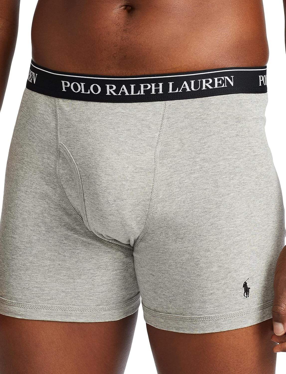 Polo Ralph Lauren Men's Classic Fit Cotton Boxer Briefs, Trunks & Long Leg Available (3 Pack)