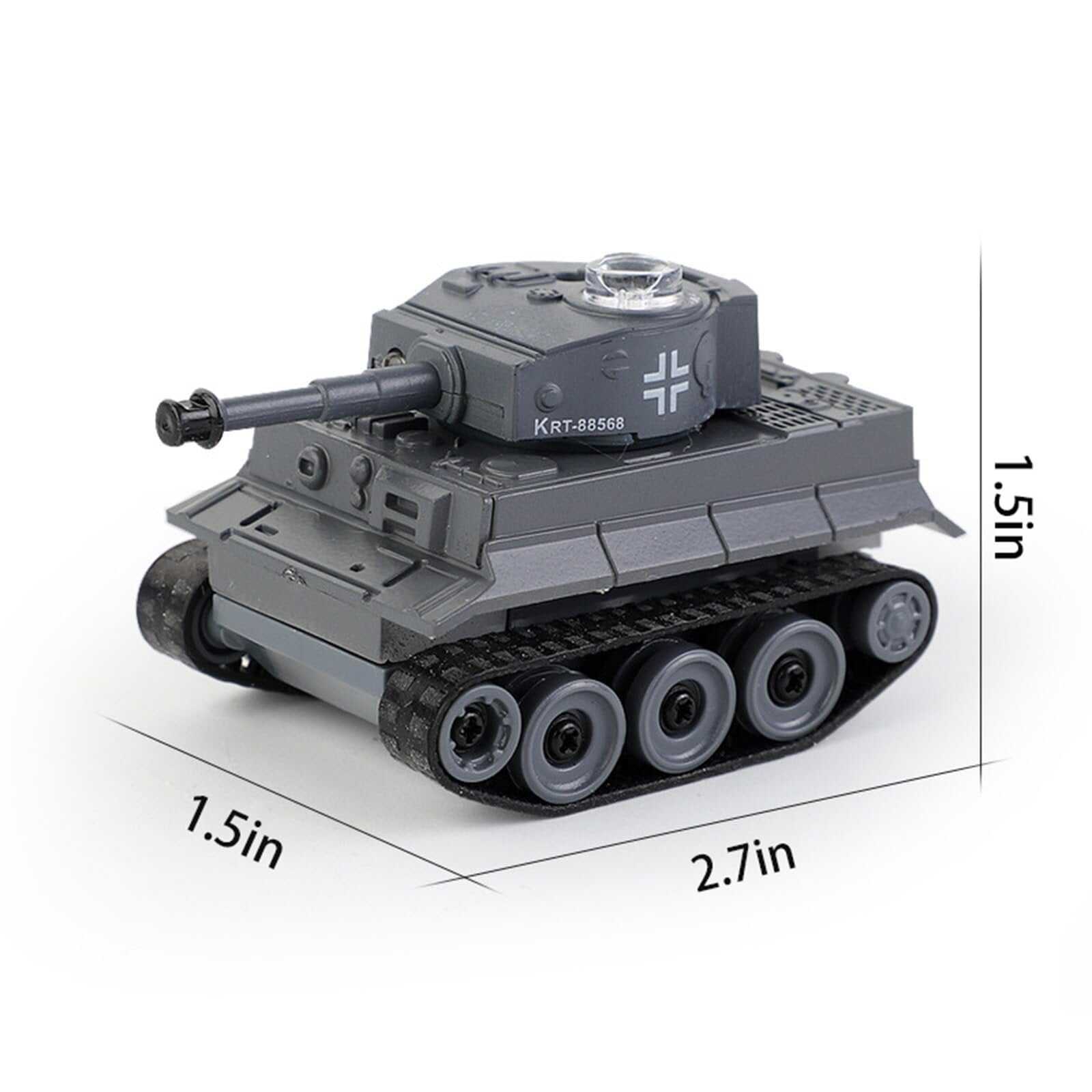 Mini WWII Gray German Tiger RC Tank Toy