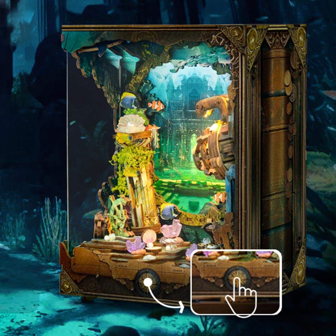 Discover Atlantis DIY Book Nook Shelf Insert