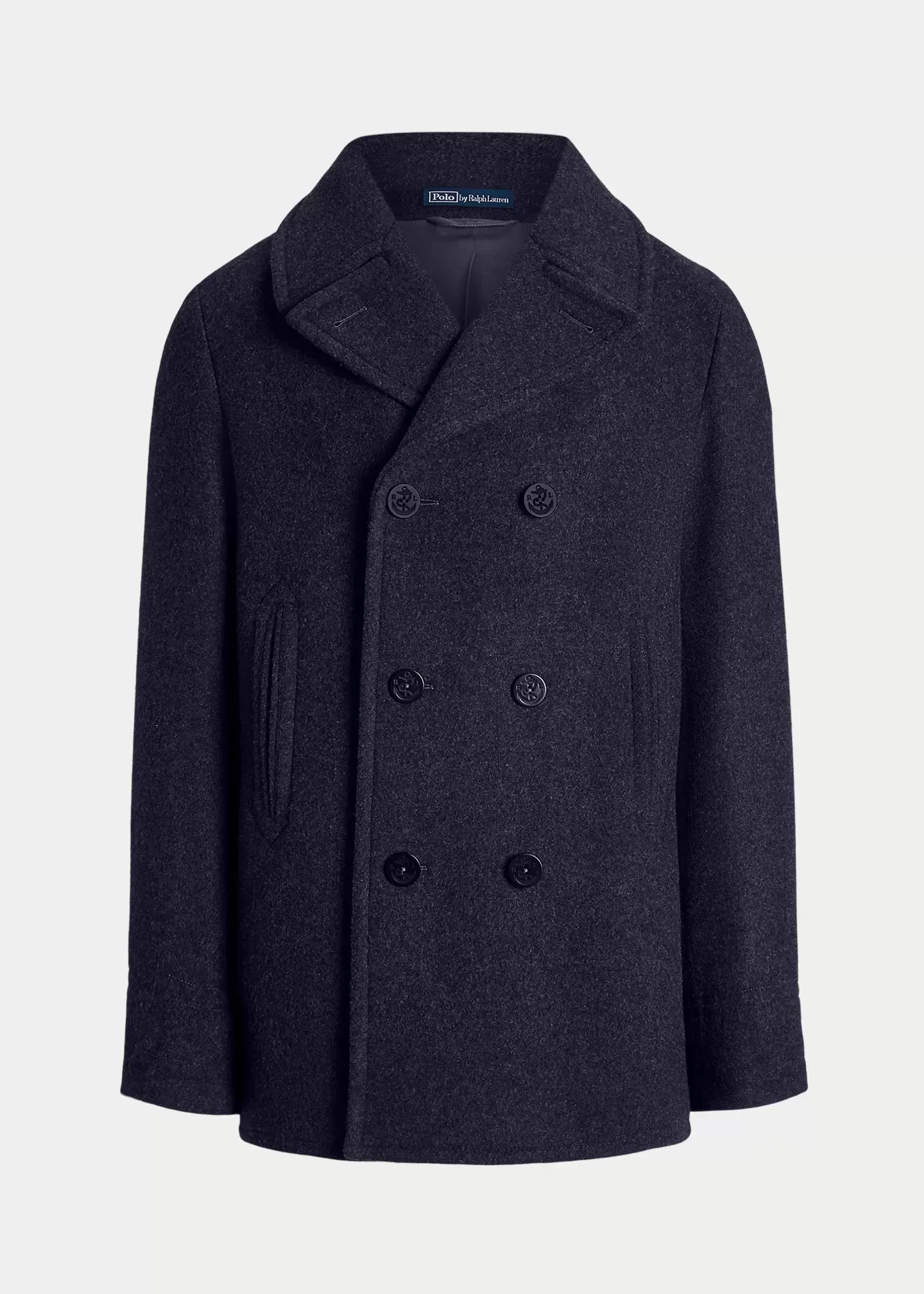 Polo Ralph Lauren Polo Wool-Blend Melton Peacoat
