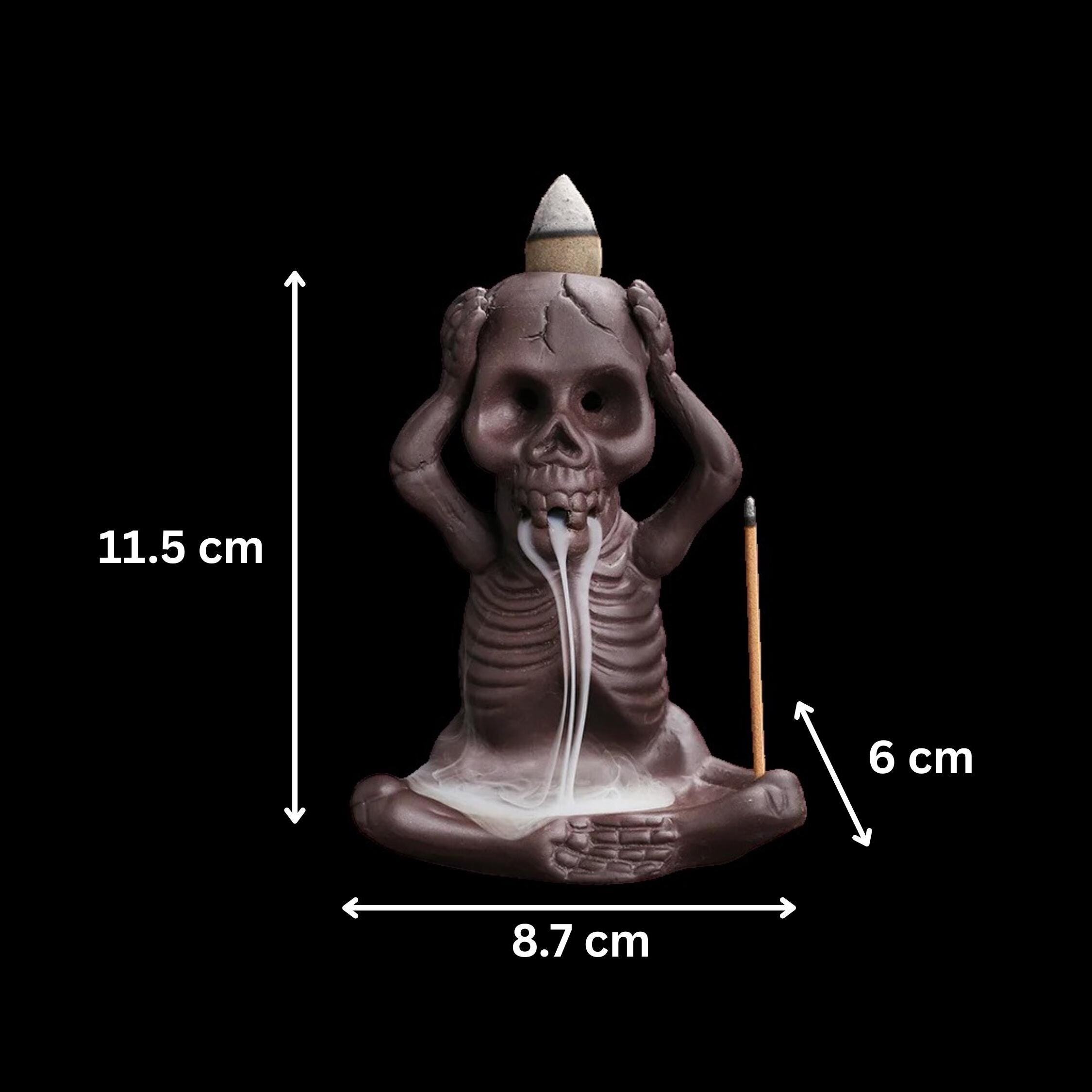 🔥LAST DAY 50% OFF - Gothic Skeleton Backflow Incense Burner