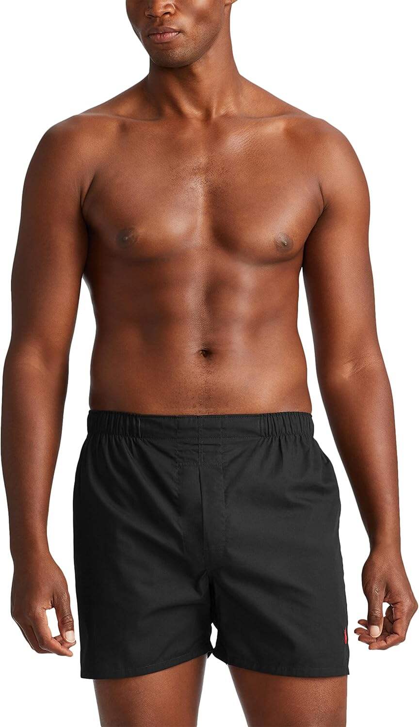 Polo Ralph Lauren Men's Classic Fit Woven Cotton Boxers (3 Pack)