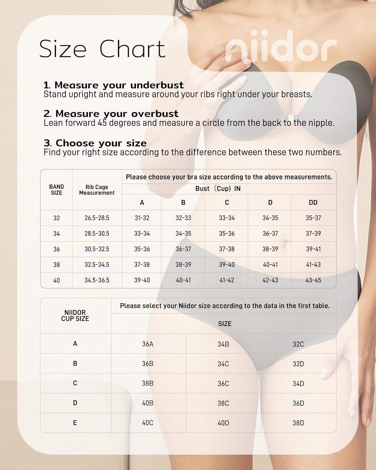 Niidor Adhesive Strapless Bra for Women Sticky Invisible Push up Silicone Bra for Backless Dress 2025 Upgraded Clasp Bras