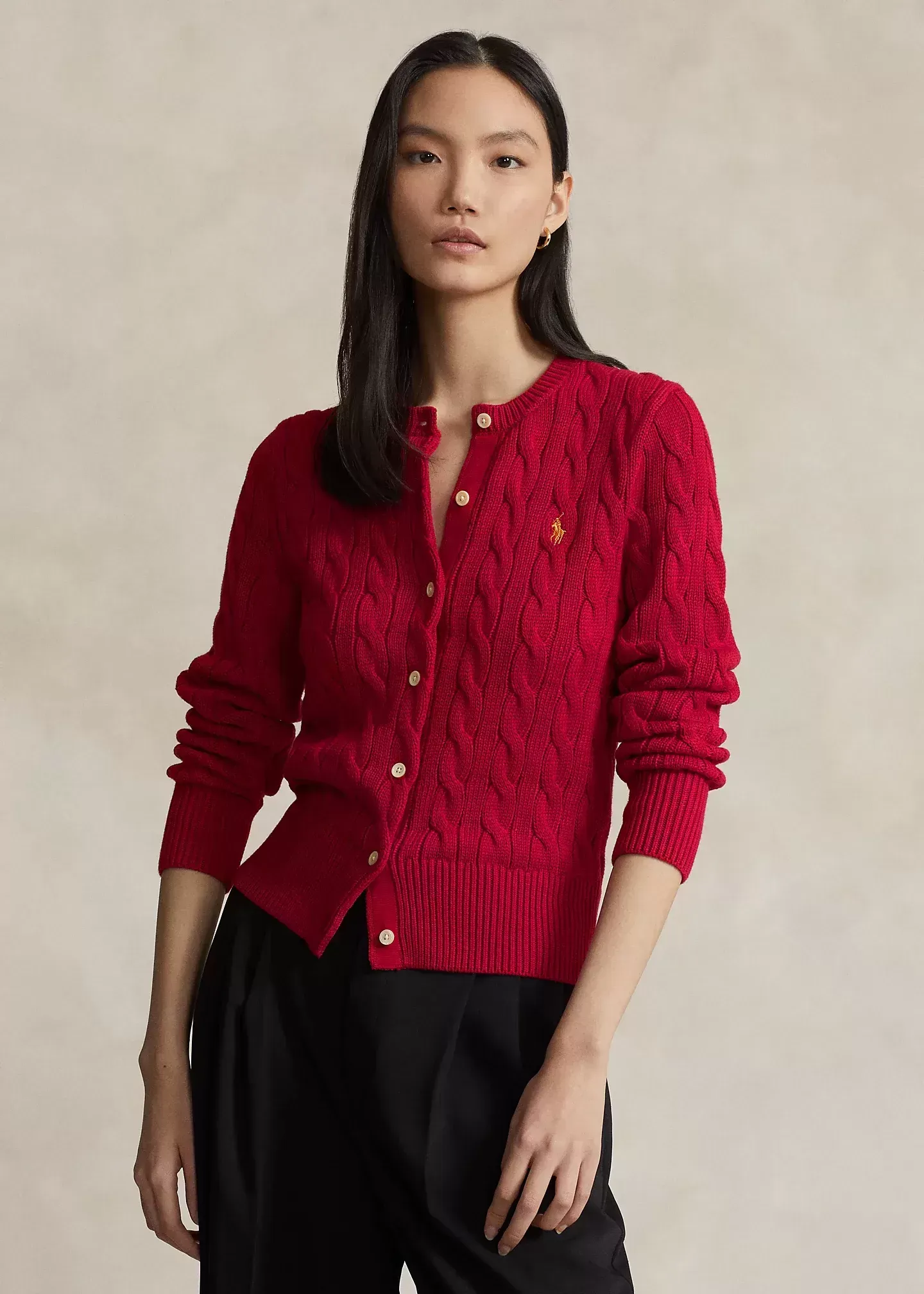 Polo Ralph Lauren Cable-Knit Cotton Cardigan