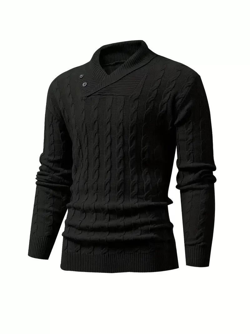 Ralph Lauren Men's Casual Warm High Stretchy Pullover Sweater For Fall Winter