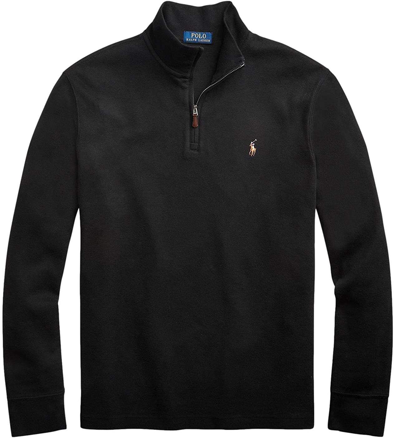 POLO RALPH LAUREN Men's Classic Estate-Rib Quarter-Zip Pullover Sweater