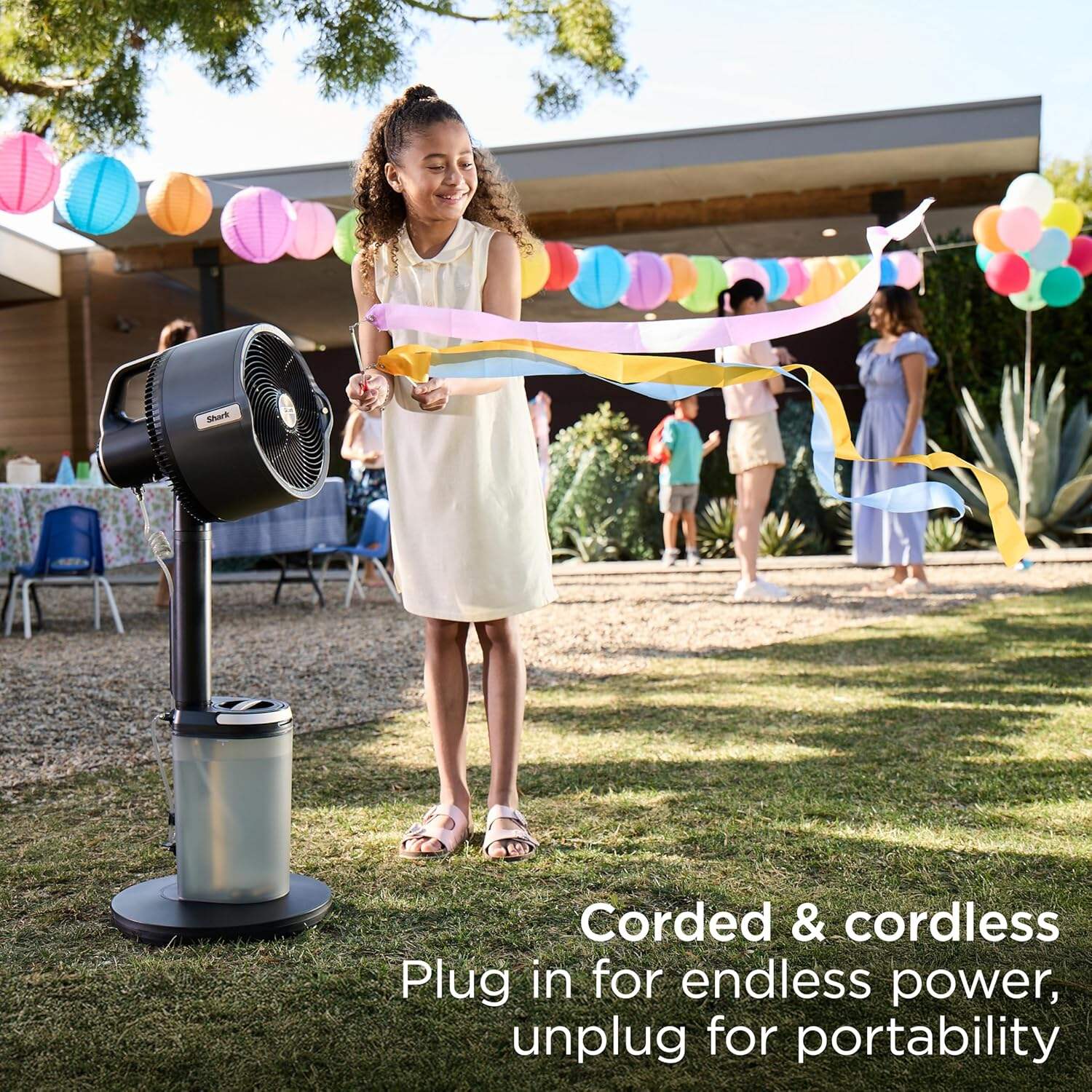 Shark FlexBreeze Pro Mist Fan — Indoor & Outdoor, Integrated Misting