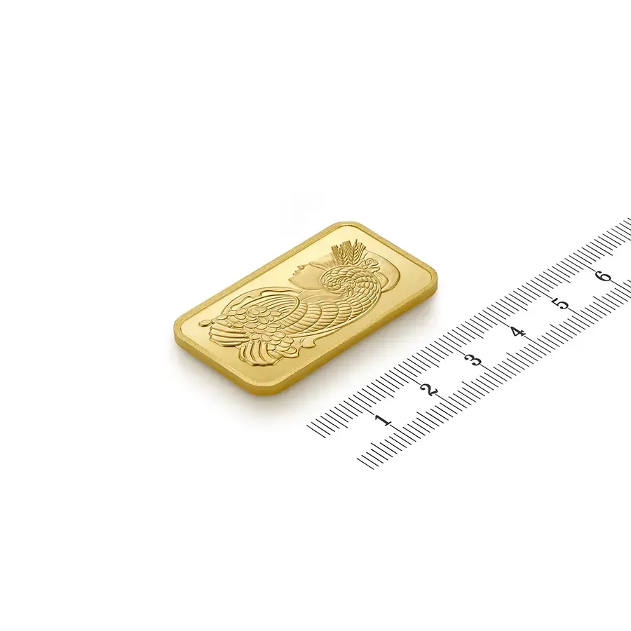 1 oz Gold Bar PAMP Suisse Lady Fortuna Veriscan .9999 Fine (In Assay)