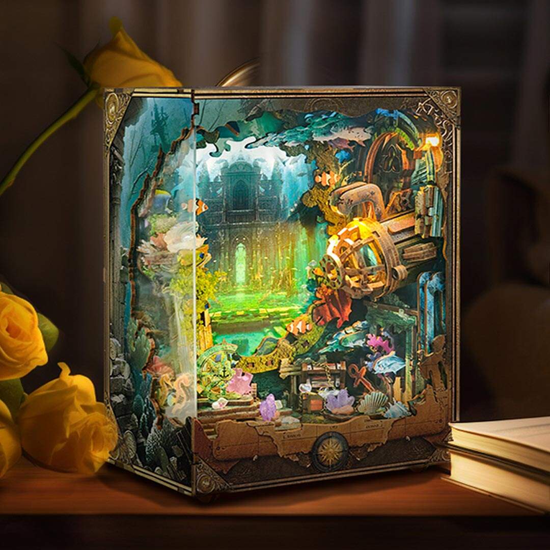 Discover Atlantis DIY Book Nook Shelf Insert