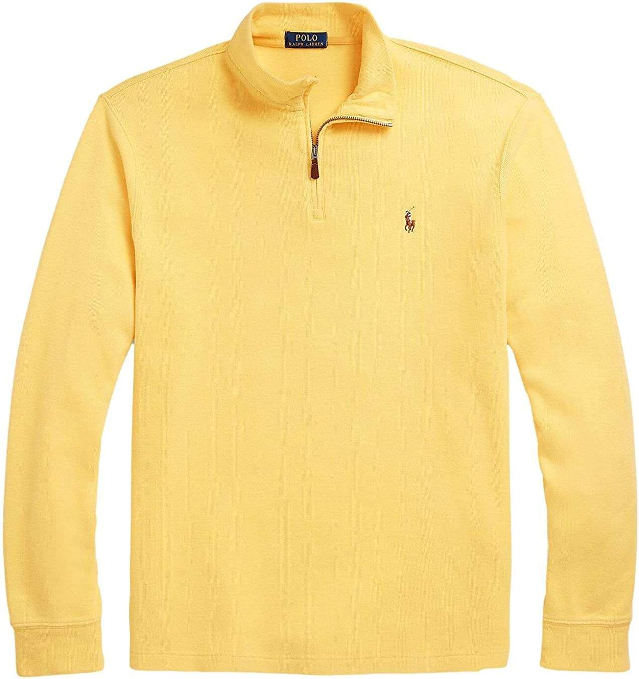 POLO RALPH LAUREN Men's Classic Estate-Rib Quarter-Zip Pullover Sweater