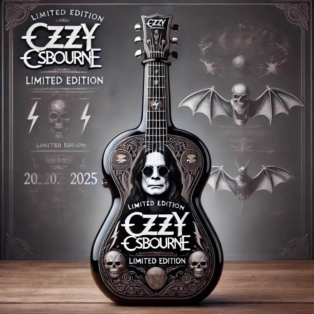 🥃🦇Ozzy Osbourne Limited Edition Whiskey bottle⚡️🖤
