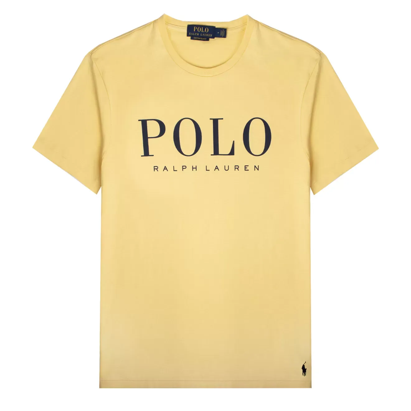 Ralph Lauren Custom Slim Fit Logo Jersey T-Shirt Empire Yellow