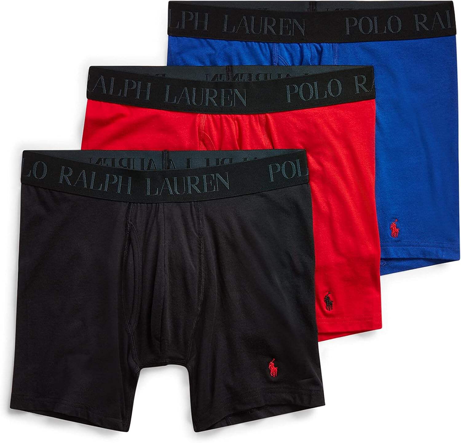 Polo Ralph Lauren Men's 4D Flex Cotton Modal Stretch Boxer Briefs (3 Pack)