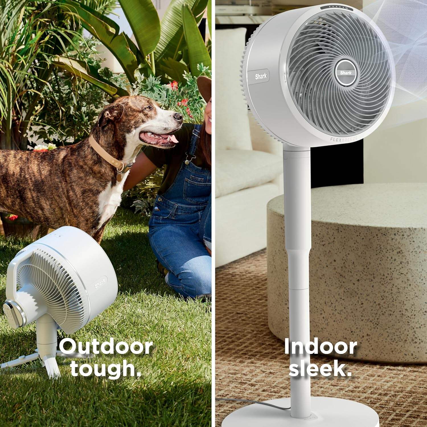 Shark FlexBreeze Pro Mist Fan — Indoor & Outdoor, Integrated Misting
