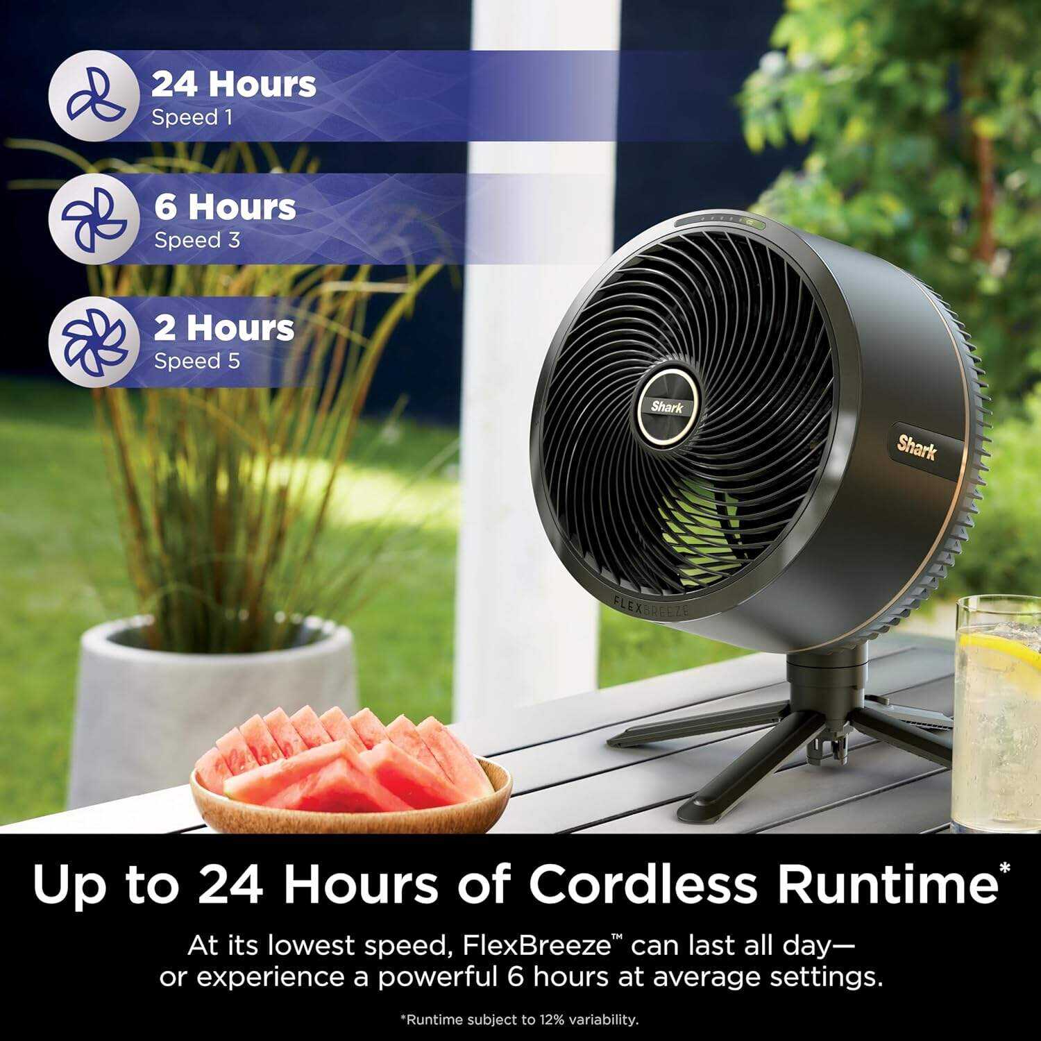 Shark FlexBreeze Pro Mist Fan — Indoor & Outdoor, Integrated Misting