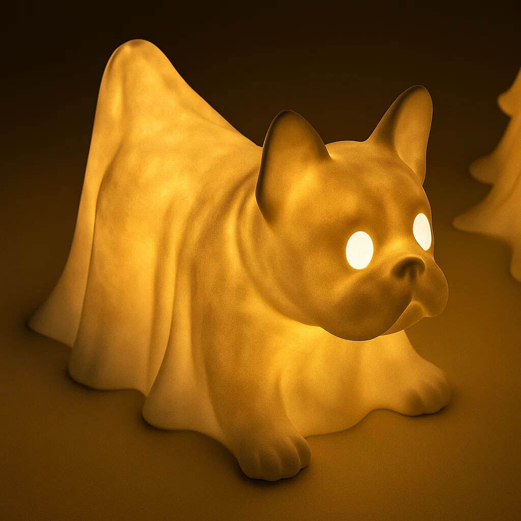 Halloween Dachshund Pumpkin Lamp