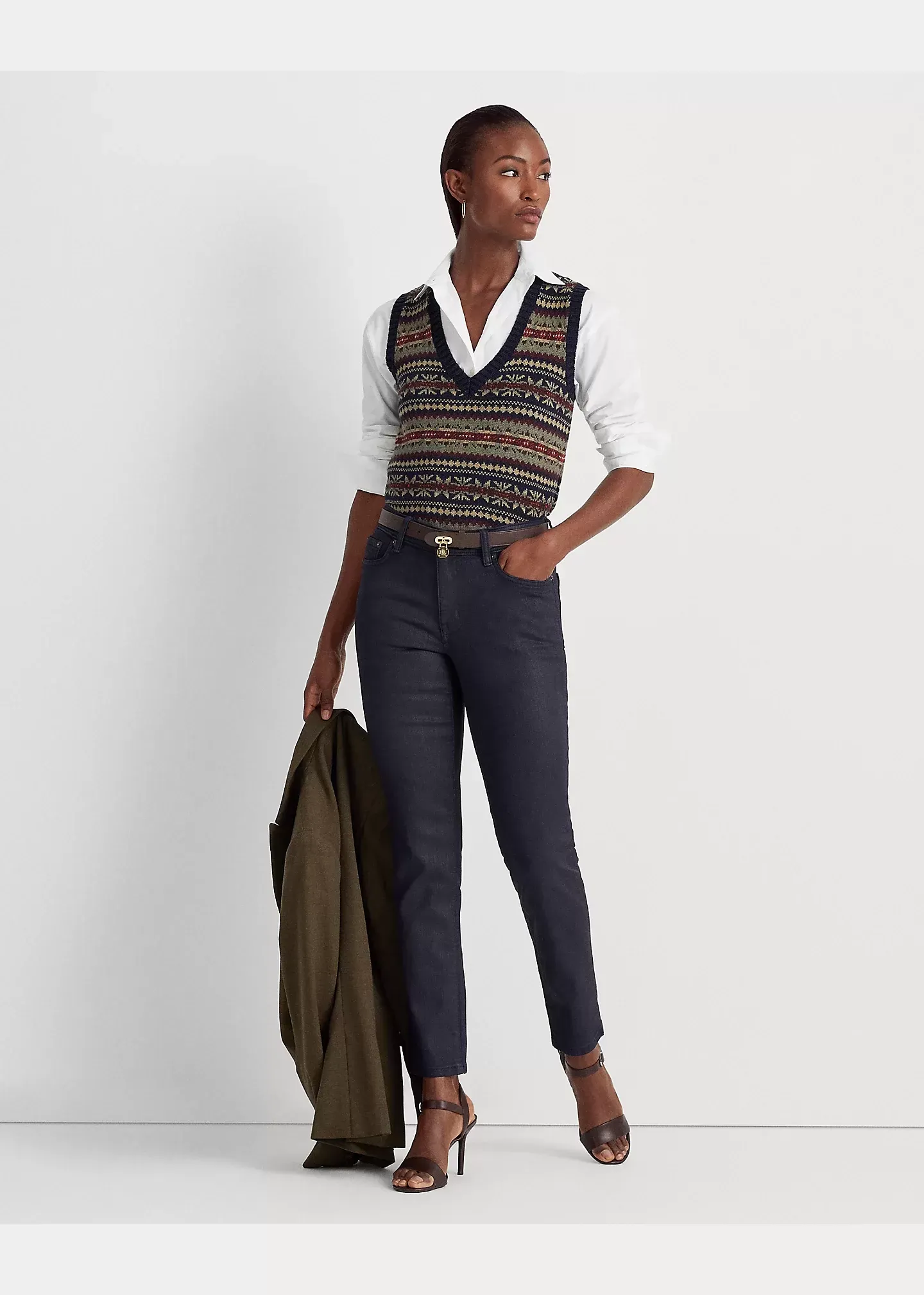 Lauren Fair Isle V-Neck Jumper Vest