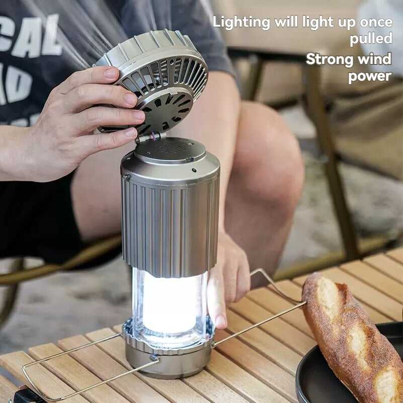 🔥5-In-1 Portable LED Camping Lantern With Fan