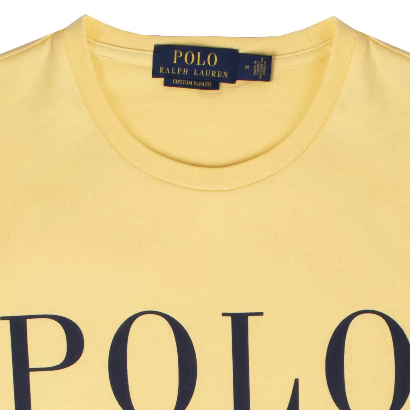Ralph Lauren Custom Slim Fit Logo Jersey T-Shirt Empire Yellow