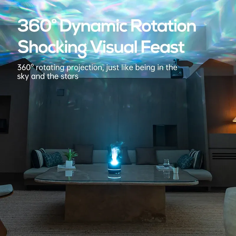 2025 New Starry Sky Projector Lamp Aromatherapy Machine Gift Desktop USB Plug-in Colorful Atmosphere Light Humidifier