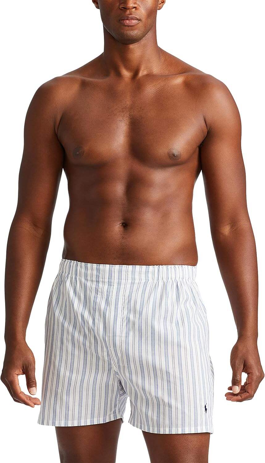 Polo Ralph Lauren Men's Classic Fit Woven Cotton Boxers (3 Pack)