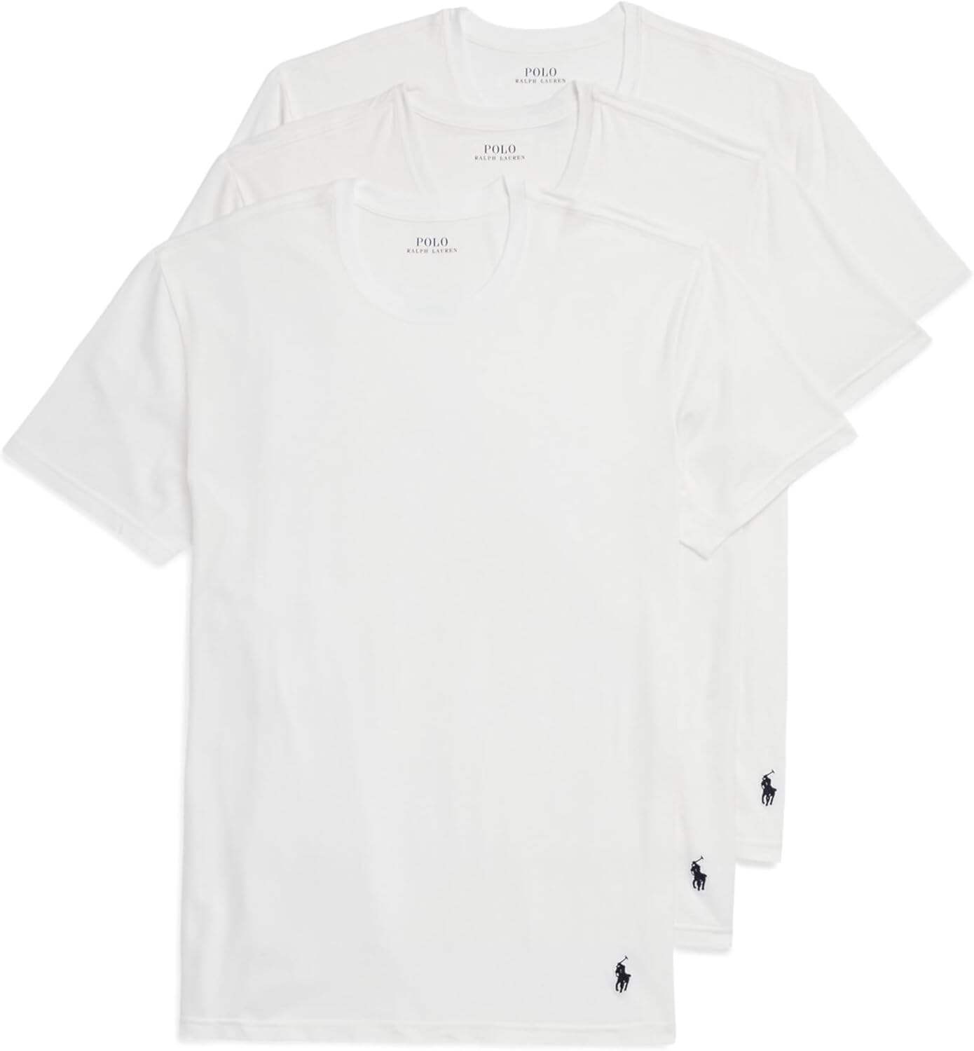 POLO RALPH LAUREN Men's 4d Flex Cooling Ventilation Cotton Modal Crew Undershirts