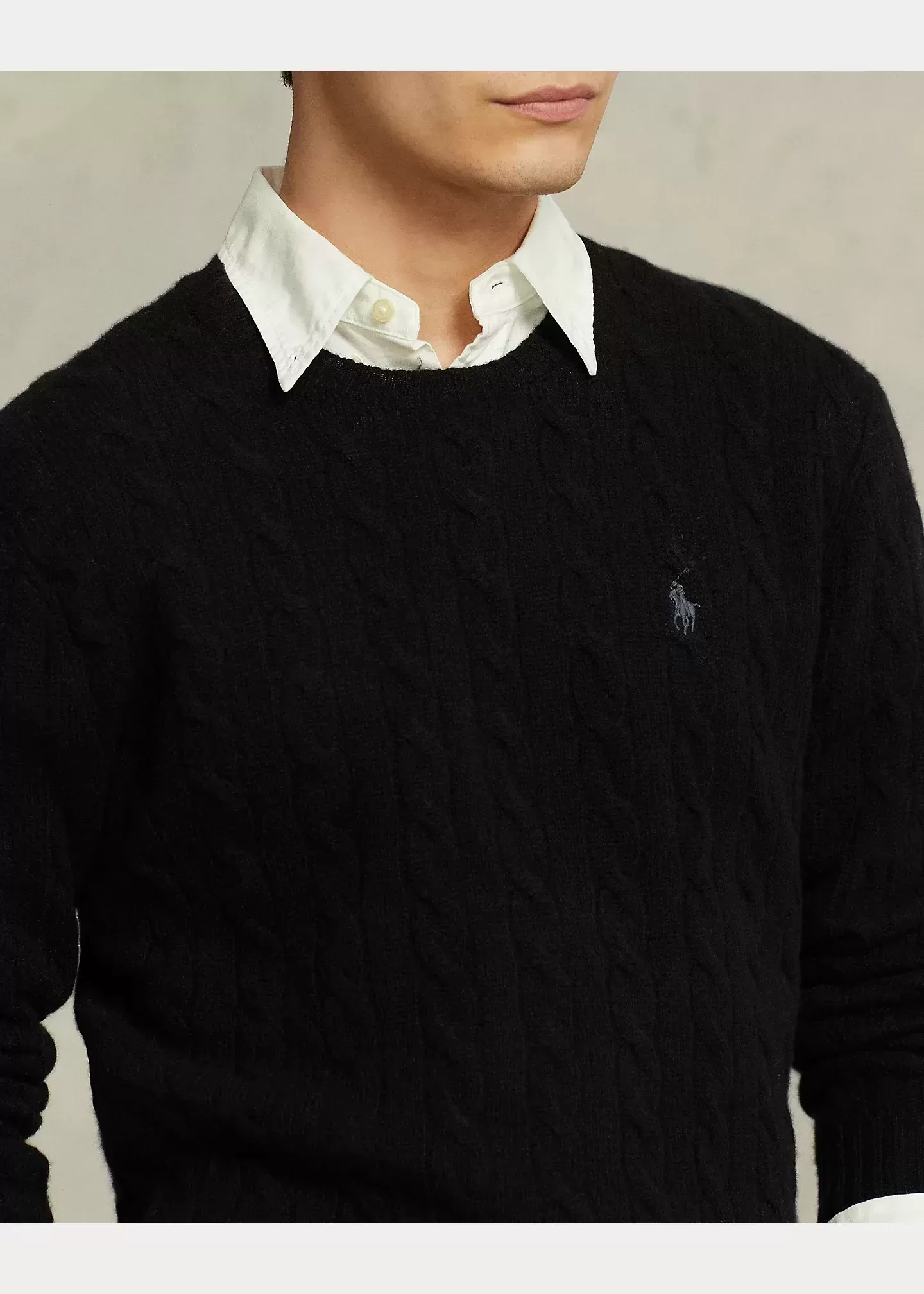 Polo Ralph Lauren Cable-Knit Wool-Cashmere Sweater