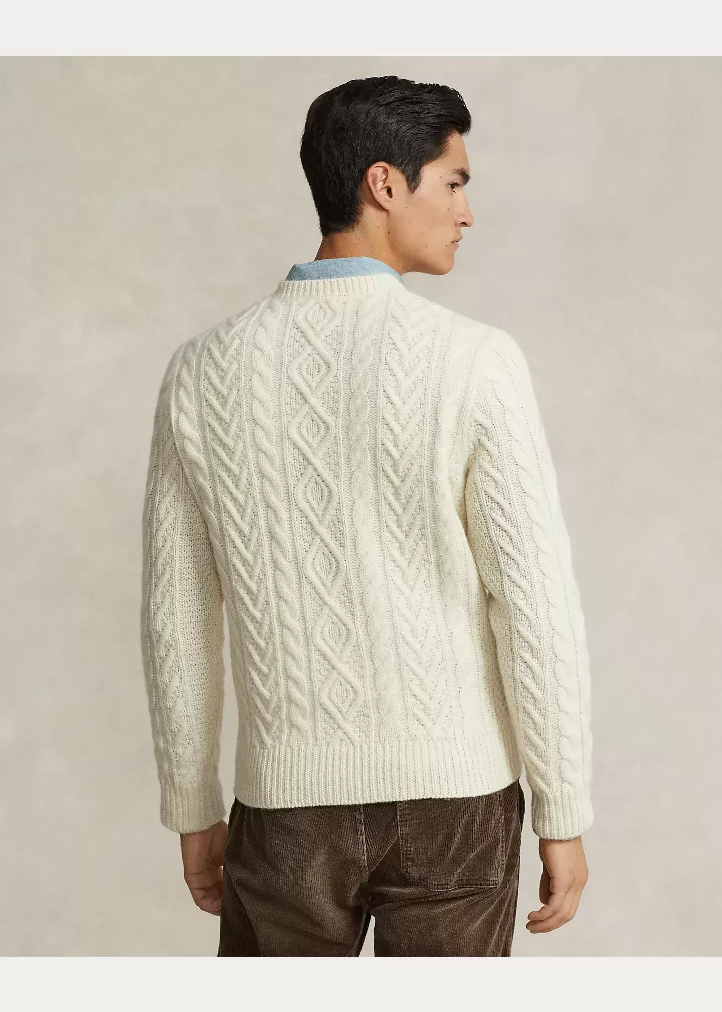 Polo Ralph Lauren Wool-Cashmere Fisherman��s Sweater