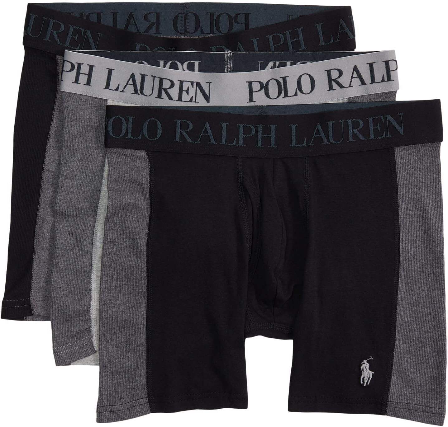 Polo Ralph Lauren Men's 4D Flex Max Flex Boxer Brief with Rib Side Panel