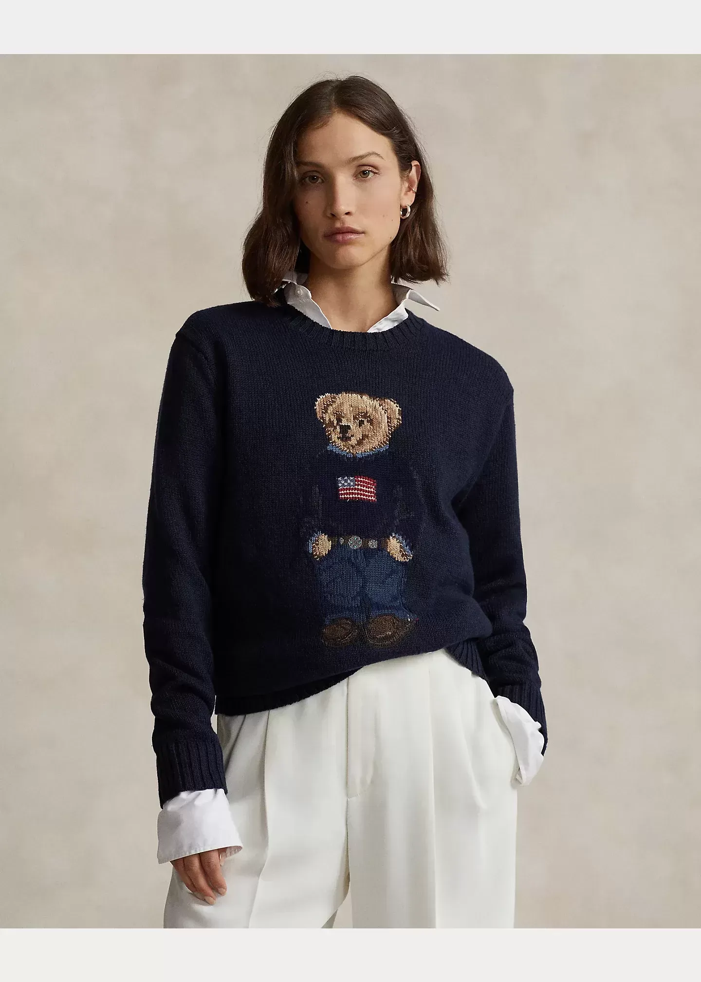 Polo Ralph Lauren Polo Bear Cotton-Linen Sweater