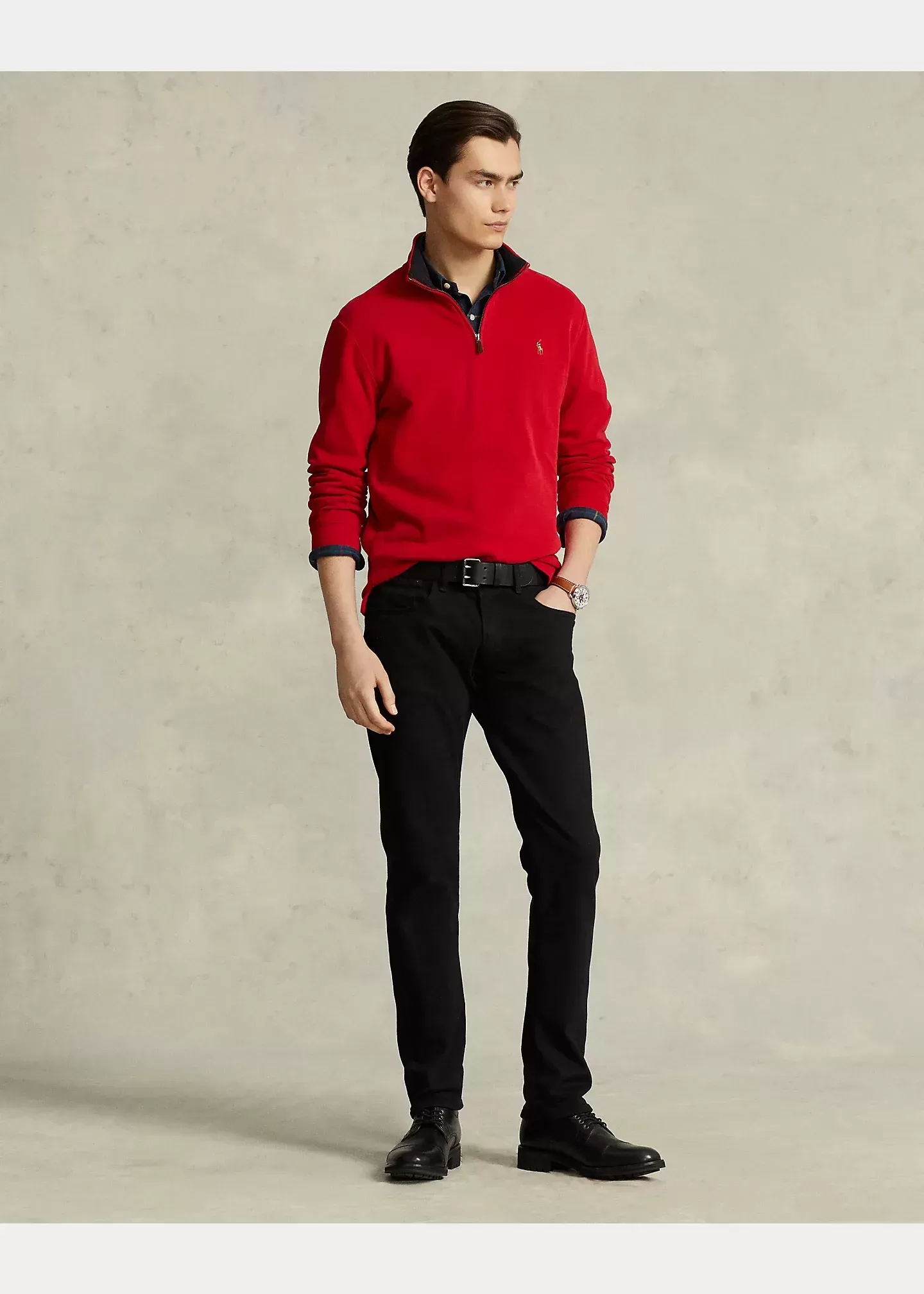 Polo Ralph Lauren Estate-Rib Quarter-Zip Pullover