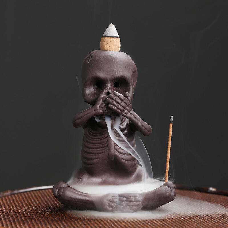 🔥LAST DAY 50% OFF - Gothic Skeleton Backflow Incense Burner