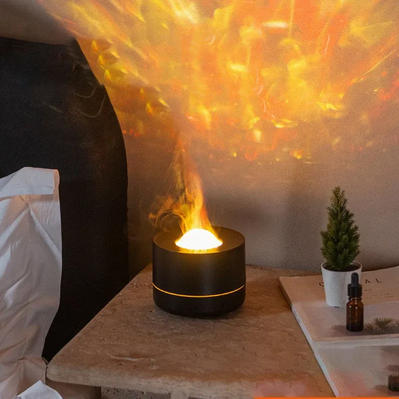 2025 New Starry Sky Projector Lamp Aromatherapy Machine Gift Desktop USB Plug-in Colorful Atmosphere Light Humidifier