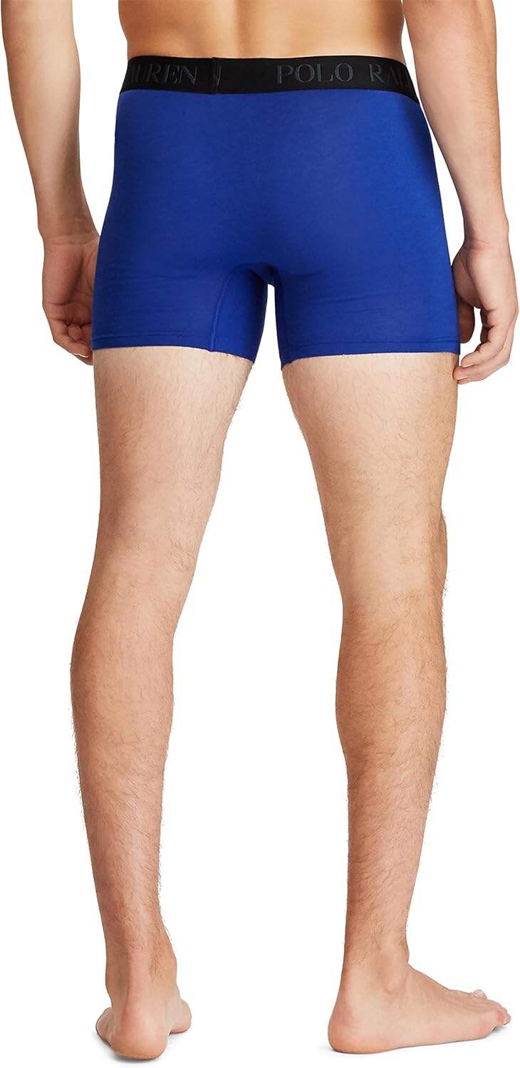 Polo Ralph Lauren Men's 4D Flex Cotton Modal Stretch Boxer Briefs (3 Pack)