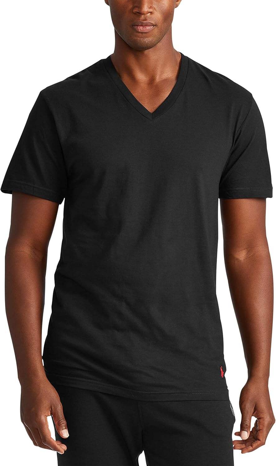 POLO Men's Classic Fit Cotton V neck Undershirt 3 Pack