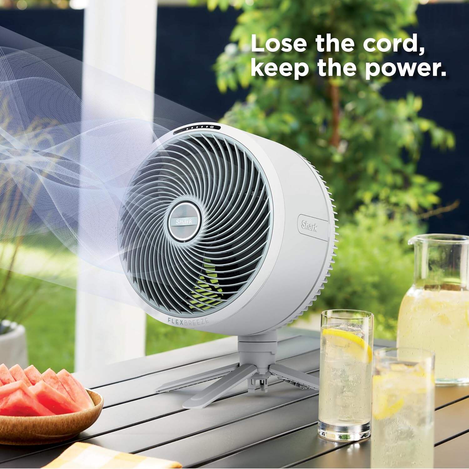 Shark FlexBreeze Pro Mist Fan — Indoor & Outdoor, Integrated Misting