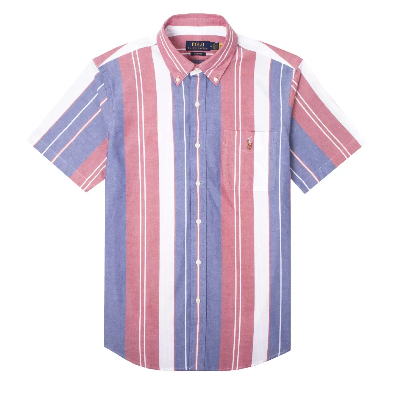 Ralph Lauren Custom Fit S/S Striped Shirt Blue / Red Multi